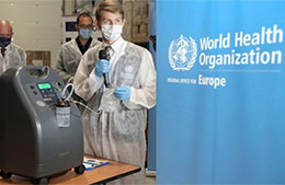 Canta cooperates with WHO, contributing Chinese forces to the globe.