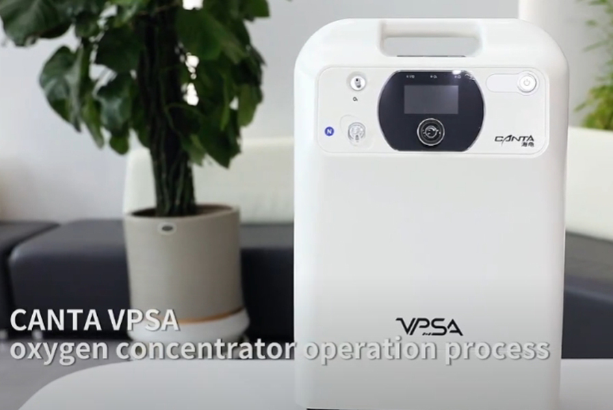 CANTA VPSA oxygen concentrator operation process